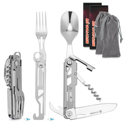 EcoFold 6-in-1 Camping Utensil Set